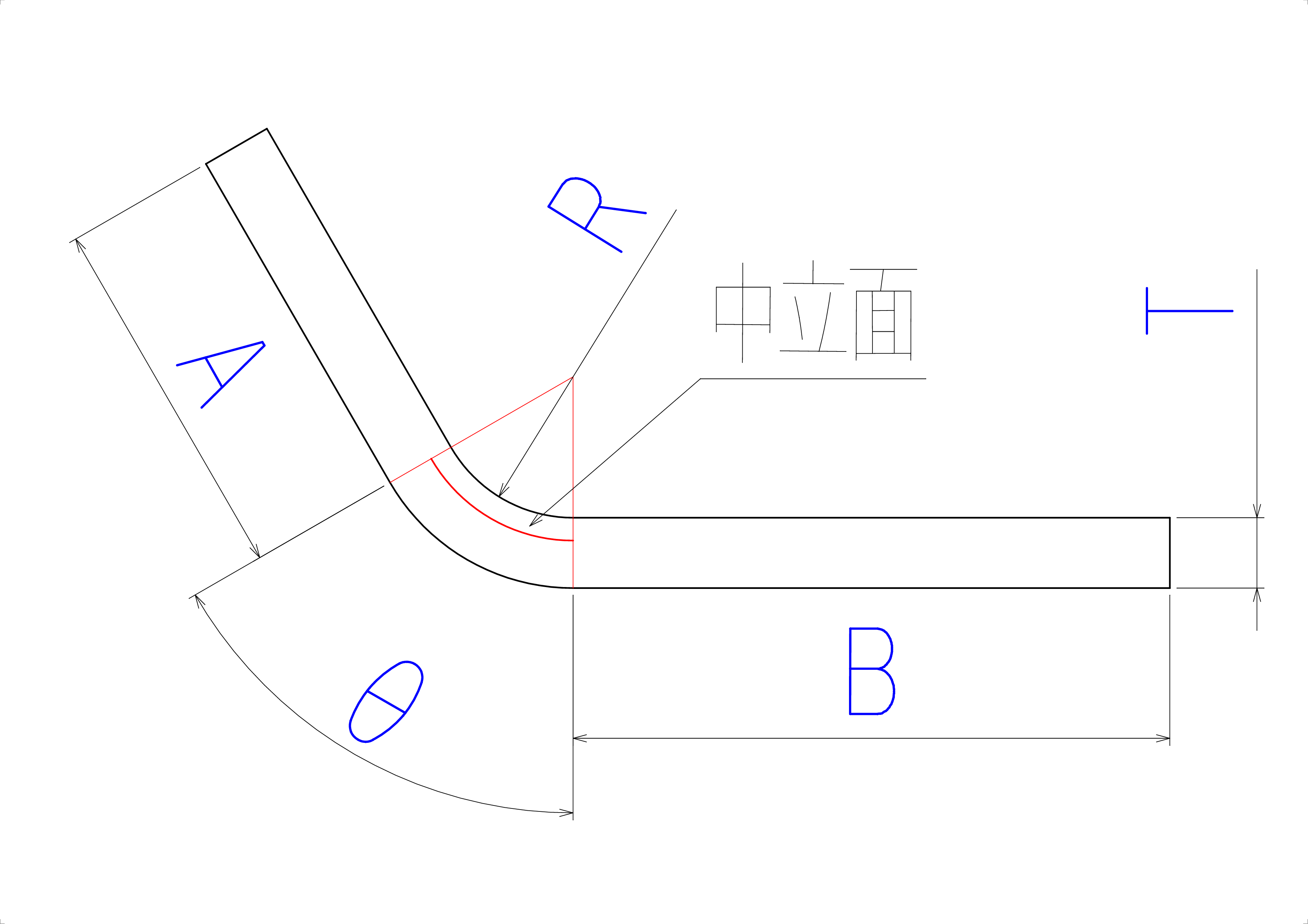 曲げ展開図
